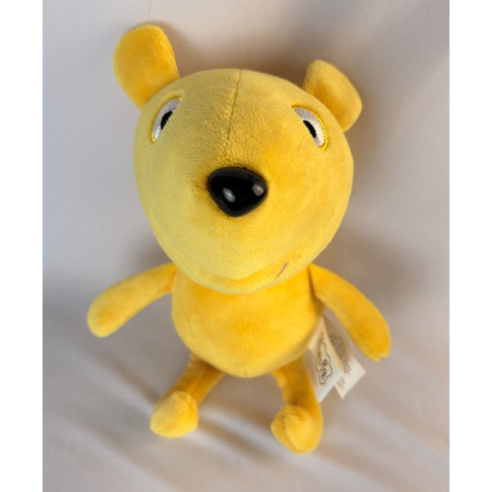 ORIGINAL 2003 PEPPA PIG 8" YELLOW TEDDY BEAR PLUSH - Picture 2 of 7